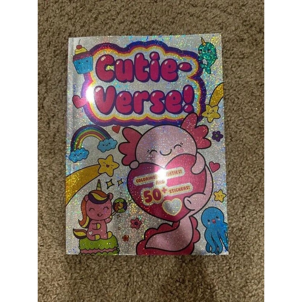 Coloring book with stickers